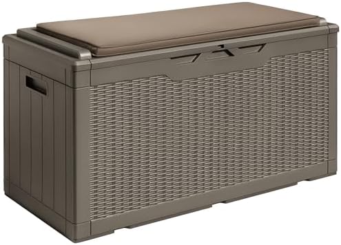 Devoko 100 Gallon Resin Waterproof Outdoor Storage Box by DEVOKO