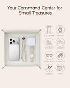 VLANDO Valet Tray Organizer, PU Leather Catchall Tray - Image 3