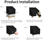 Easy-Going Heavy Duty Outdoor Chair Cover, 2 Pack-33.5Wx40Dx36H inch - Image 7