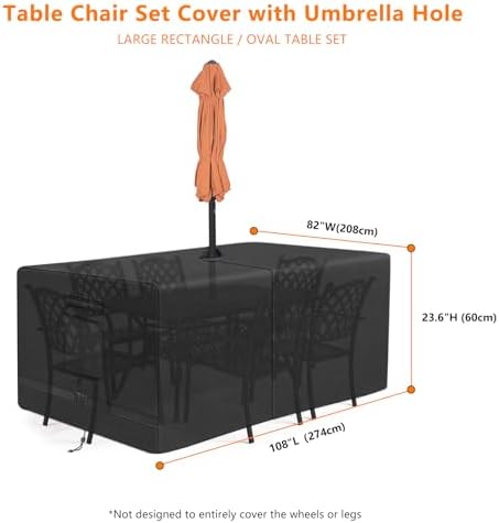 Rectangle Patio Table Cover - Image 2