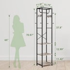 Coat Rack Freestanding, Hall Tree - Image 3