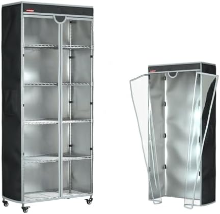 Shelving Dust Cover for Shelves, Fits 32.5"x16.5"x63" Shelf by ZYSUOR