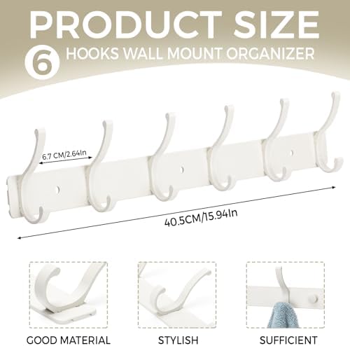 Wall Mount Coat Rack 1 Pack - Image 2