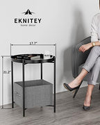 EKNITEY Small Side End Table - Image 3