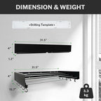 Foldable Wall Mounted Drying Rack - Image 2
