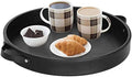 HofferRuffer PU Leather Round Serving Tray by HofferRuffer