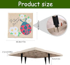 4Pcs Large Stepping Stones Outdoor Garden Walkway, Durable Plastic Pavers - Image 2