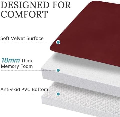 HUXMEYSON 3-Piece Memory Foam Bathroom Rug Set - Image 4