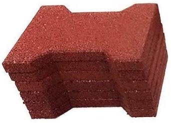 Playsafer Rubber Garden Pavers ¾” Interlocking Safety Tiles - Image 7