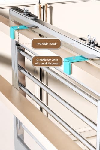 Balcony Portable Clothes Drying Rack, No Drill//Multipurpose//Space Saving - Image 5