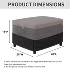 Easy-Going Heavy Duty Outdoor Ottoman Cover - Image 2