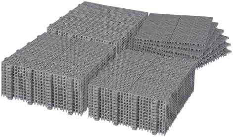 12” x 12” Modular Interlocking Cushion, 36 Pack Drainage Interlocking Floor by Unknown