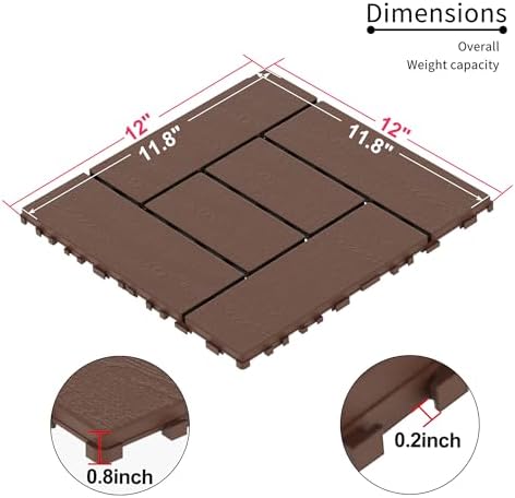 Plastic Interlocking Deck Tiles - Image 6