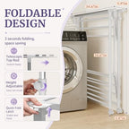 Clothes Drying Rack Foldable，Height & Length Adjustable Drying Rack - Image 3