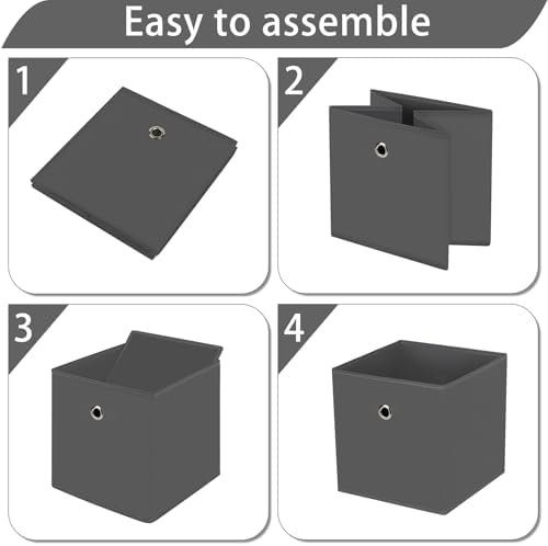 13x13x13 storage cube bins, collapsible fabric storage cubes Decorative storage - Image 6