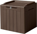 Devoko 31 Gallon Waterproof Outdoor Storage Box Resin Deck Box Lockable and UV by DEVOKO