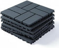 Interlocking Deck Tiles 44 Pack, Plastic Outdoor Deck Tiles by YumiMuasy
