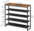 HOOBRO Shoe Rack, 5 Tier Shoe Storage Organizer - Image 3