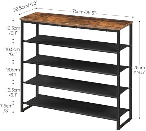 HOOBRO Shoe Rack, 5 Tier Shoe Storage Organizer - Image 3