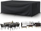 Outdoor Patio Furniture Covers Waterproof 124" L x 52" W x 40" H Rectangular by Ziewee
