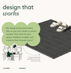 Veradek Outdoor Flooring Series Deck Tiles | Durable Interlocking Deck Tiles - Image 3