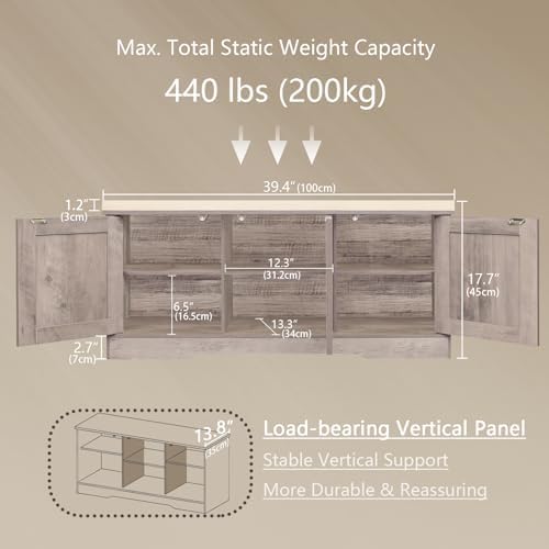 DINZI LVJ Shoe Storage Bench - Image 3