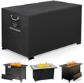 QH.HOME Fire Pit Cover Rectangular 42", 600D Heavy Duty 100% Waterproof by QHHOME