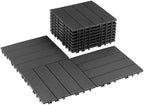 9 PCS Plastic Interlocking Deck Tiles by SkillMaid