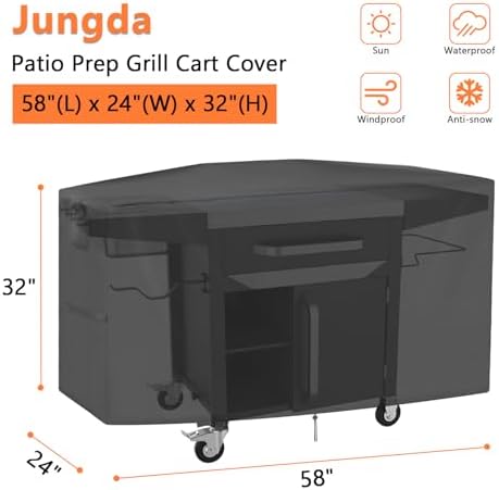 Prep Table Cover for Blackstone ProSeries 28" Prep Grill Cart - Image 2
