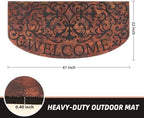 Large 47"x 22" Heavy Duty Welcome Mats Outdoor - Image 3