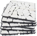 DIY Stone Tile Deck Tile, Durable Patio Garden Interlocking Decking12 6PCS by Unknown