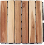 Teak Deck Tiles Interlocking Outdoor Flooring - Image 3