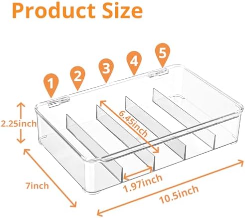 Sunglasses Organizer, Acrylic Clear Plastic Stackable Sunglasses Case - Image 5
