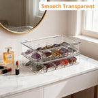 Sunglasses Organizer, Acrylic Clear Plastic Stackable Sunglasses Case - Image 2