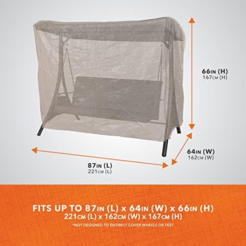 MODERN LEISURE 2-Seater Patio Outdoor Swing Cover - Image 2
