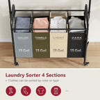 Tajsoon Laundry Sorter Cart - Image 4