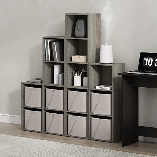 Furinno PASIR Book Shelf, 2-Tier Modern Bookshelf, Open Shelves Bookcase 9 x 12 - Image 2