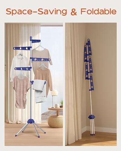 CASAMAYA Clothes Drying Rack Foldable, 70.9 inch Tripod Drying Rack - Image 3
