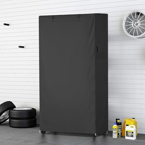 Storage Shelf Cover, Outdoor Heavy Duty 600D 40''W x 18''D x 72''H Dustproof - Image 2