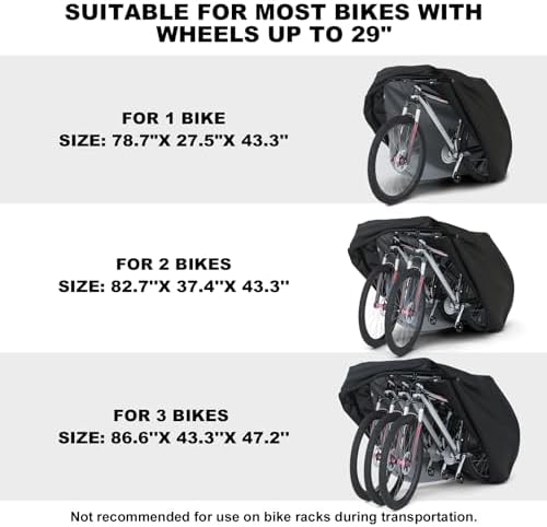 Favoto Bike Cover Waterproof Outdoor Storage - Image 4