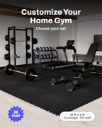 AIRHOP 0.56in Thick 144 Sq Ft Exercise Equipment Mats, 36 Tiles Upgraded Rubber - Image 4