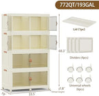 SAILUN 760Qt Stackable Storage Bins, Storage Cabinet - Image 5