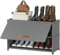 3 Tier Shoe Cabinet with Door, 12-Pair Storage by UNITSTAGE