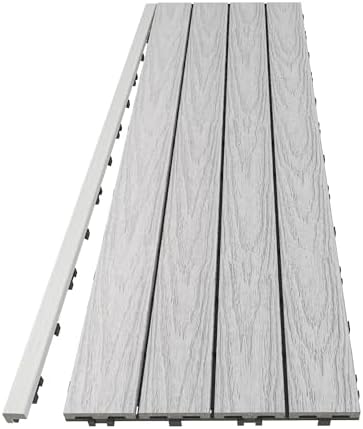 NewTechWood 1/12 ft. x 3 ft. Quick Deck Composite Deck Tile Straight Trim in - Image 2