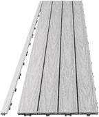 NewTechWood 1/12 ft. x 3 ft. Quick Deck Composite Deck Tile Straight Trim in - Image 2
