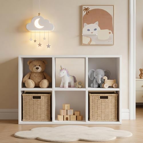 LUCKLIFE 6-Cube Storage Organizer, Modular Bookcase Shelf by Unknown