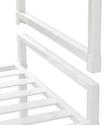 Simple Houseware 3-Tier Stackable Metal Panel Shoe Rack - Image 6