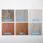 Art3d Wood Textured Click-Lock SPC Floor Tiles, 6 Color Samples by Art3d