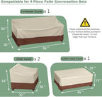 Gasadar Patio Furniture Cover 4 Piece Set - Image 2