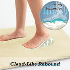 HUXMEYSON Bathroom Rugs Sets 3 Piece, Non-Slip & Quick Dry Bath Mat Set - Image 7